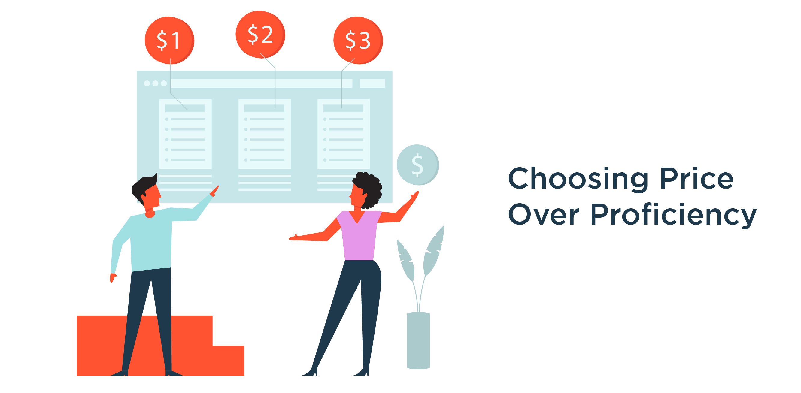 Choosing Price Over Proficiency