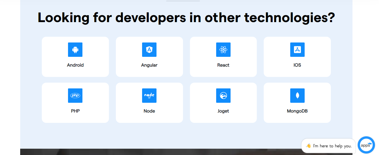 Hire Dedicated Developers for various technologies