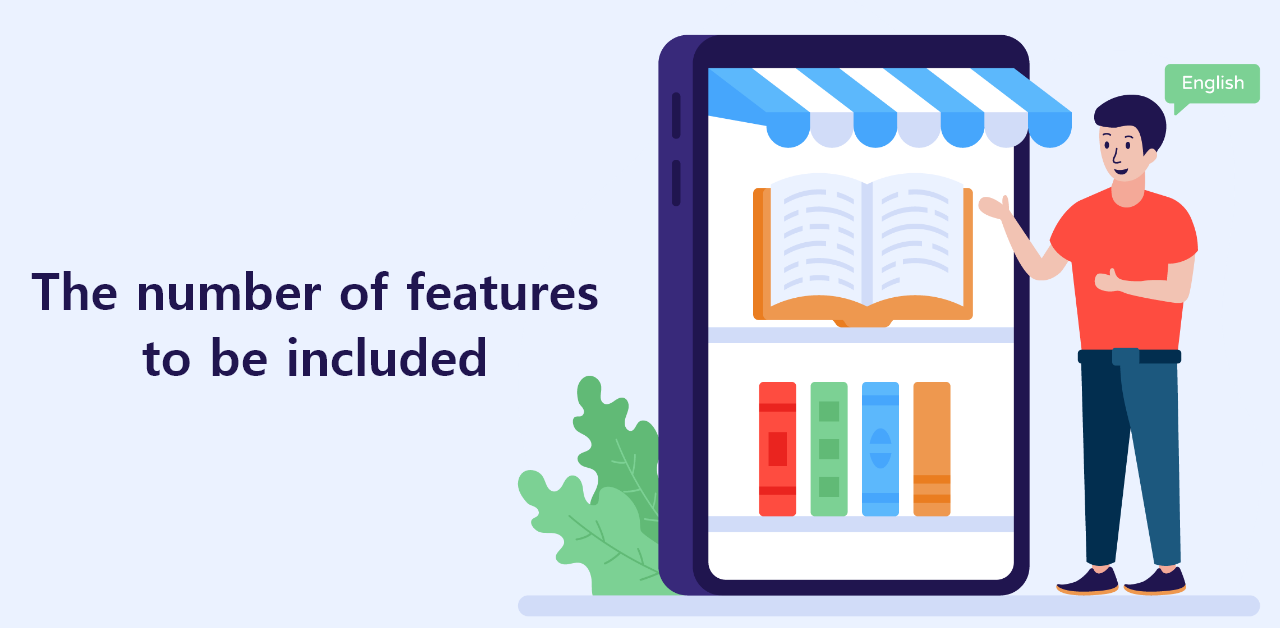 The number of features to be included